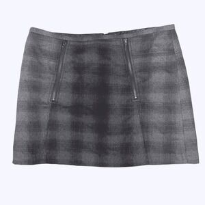 Kenar Wool Blend Plaid Lined Mini‎ Skirt Womens 8